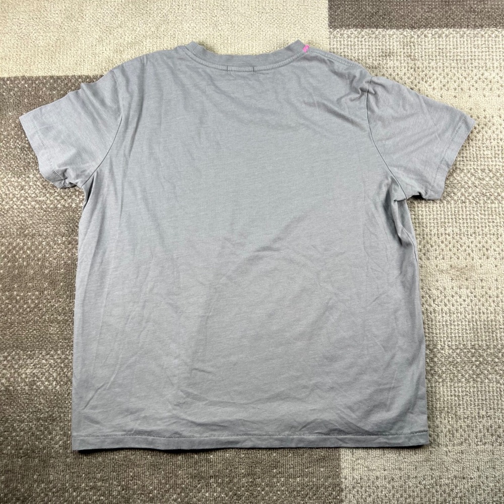Wildfox Bonjour Ami Grey Graphic T-Shirt XL WF005285 Short Sleeve Cotton Blend - Picture 5 of 7